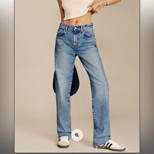 Reformation Val 90s Mid Rise Straight Jeans